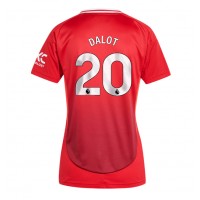 Manchester United Diogo Dalot #20 Domaci Dres za Ženska 2024-25 Kratak Rukav